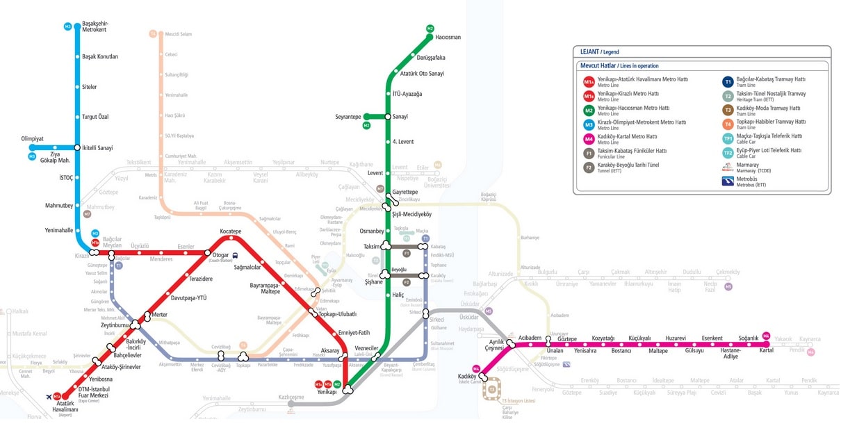 Guide des transports en commun à Istanbul TOOISTANBUL