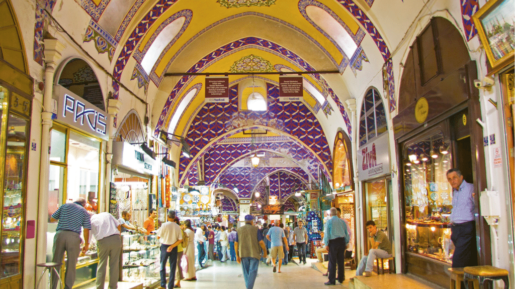 L'intérieur du Grand Bazar d'Istanbul