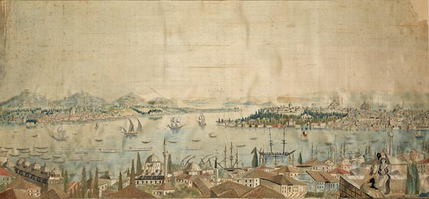 Panorama_of_Istanbul_Ottoman,_late_18th_–_early_19th_century_58x27.1cm_SHM_12449_-_I_.1285_