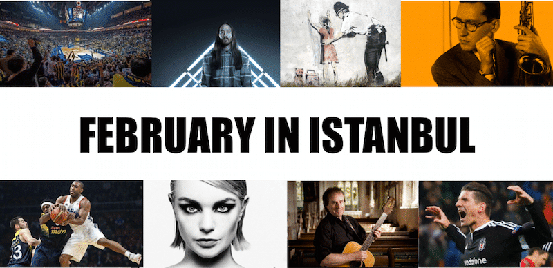 The cultural events in February in Istanbul