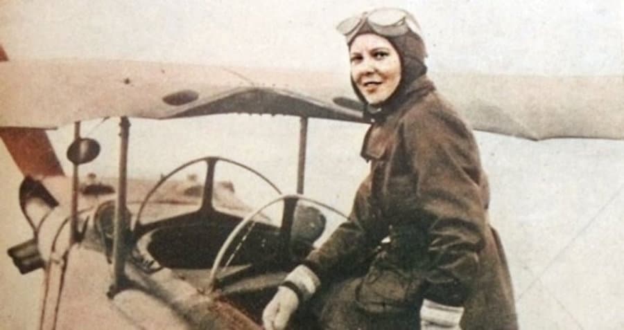 Sabiha Gökçen, the first female fighter pilot in the world